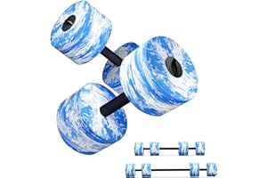 ‎HAPBEAR HAPBEAR 3-in-1 Wasserhanteln mit Verbindungsstange – 2er-Set Aqua Hanteln & Wassergymnastik Zubehör – Aquafitness Geräte für Reha, Schwimmtraining & Wassersport