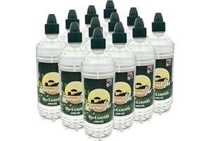 Farmlight Olio Biologico per Lampade, Fiaccole, Fornelli e Torce, Cera Liquida Inodore, Trasparente, Antizanzare (12L)