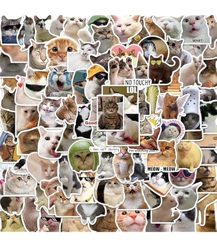 100 Autocollants Andy & Leyley - Stickers Imperméables Mignons Pour Mug, Skate, Cahier, Décoration Personnalisée