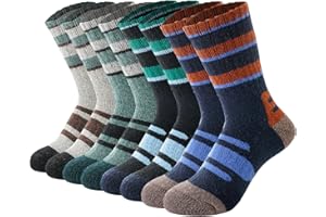 BISOUSOX Calcetines de Lana para Niños Calcetines de Invierno Cálidos para Niños para Caminata 4 Pares Regalo para Niñas