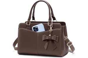 RAINSMORE Sac a Main Femme Cuir PU Sacs à Main Portés Sac à Main Bandoulière Cabas Fourre Tout pour Université Travail Voyage