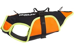 JULIUS K-9 Julius-K9, 16SWM-IDC-NE-S, IDC wielofunkcyjna kamizelka dla psów 3 w 1, mała, czarna i neonowa