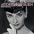 2025 Square Wall Calendar - Audrey Hepburn 12 x 12 Inch Monthly View, 16-Month, Icons Theme, Includes 180 Reminder Stickers