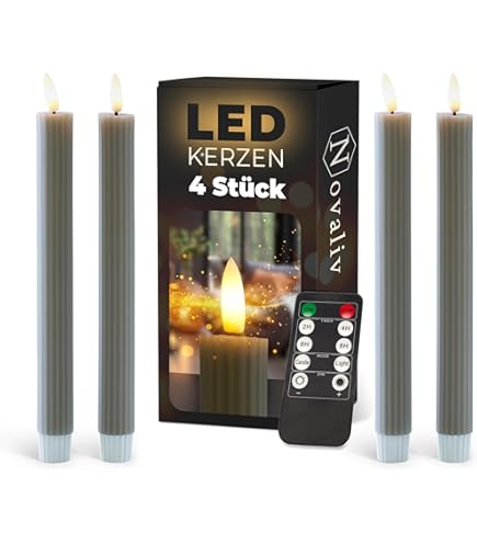 LED-kaarsen met timer ZWART 2-pack voor binnen met timerfunctie 6 uur ECHTE WAS 15 cm