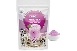 Taro Bubble Milk Tea Instant 3in1 Powder Mix - 1kg (33 Drinks) | for Boba Tea, Milkshake, Blended Frappe and Bakery | Authentic Taiwan Recipe | Zero Trans Fat, No Preservatives | by Moriyama Teahouse