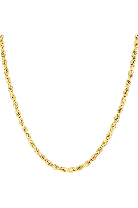 Cuban Link Chain Necklace 24k 
