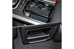 LITTOU KOLOME For Evoque 12-18 Non Slip Car Mat Interior Door,Cup,Arm Box,Storage Anti Dust Mat (Pack of 8) (Blue)