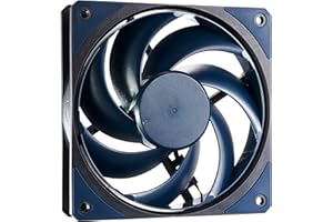 Cooler Master Mobius 120 Case Fan - Ring Blade Design (PWM), Ultra-Durable Loop Dynamic Bearing (max. 63.1 CFM, 2.69 mmH2O, 22.6 dBA), Chamfered Air-Focus Frame - Black
