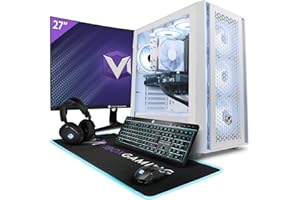 Vibox VIII-56 PC Gamer - 27" Écran Pack - Intel i9 11900F Processeur 5.2GHz - Nvidia RTX 3060 OC 12Go - 32Go RAM - 1To NVMe M.2 SSD - Windows 11 - WiFi