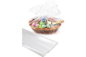 ITALPAK Fogli Cellophane Trasparenti per Confezioni 100x130 cm, 25 pz, carta trasparente per cesti regalo
