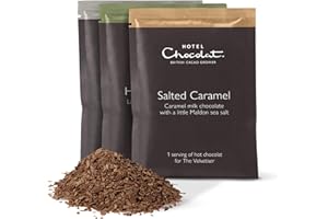 Hotel Chocolat Hot Chocolate Sachet Selection - Luxury Chocolate Flakes - Pack of 20 Single-Serve Sachets, 700g - Different Recipes Available - Made To Pair With The Velvetiser