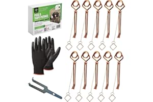 SPARIL Pièges A Taupes Putange pour Campagnol Ou Rat Taupier (Lot de 10). Accessoires Anti Taupe Contre Les Rongeurs. Nul Besoin De Pétard ou Repulsif Ultrason pour Eliminer Les Nuisibles De Votre Pelouse.