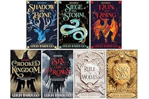 Leigh Bardugo Ensemble de collection de 7 livres (Six of Crows, Crooked Kingdom, Shadow and Bone, Siege and Storm, Ruin and Rising, King of Scars & Rule of Wolves)