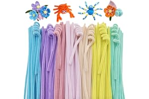 ROEOWENE 200pcs Fil Chenille Multicolore Cure Pipe Chenille Bricolage Tige de Fil Chenille 30cm Fil Chenille Loisir Creatif Pipe Cleaners Craft Cure-pipes en Chenille Couleur pour DIY Artisanat Enfant