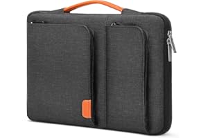 MOSISO Pokrowiec ochronny na laptopa 360, kompatybilny z MacBook Air/Pro, notebook 13–13,3 cala, kompatybilny z MacBook Pro 14 M3 M2 M1 2024–2021, otwierana boczna torba z 2 kieszeniami na akcesoria,