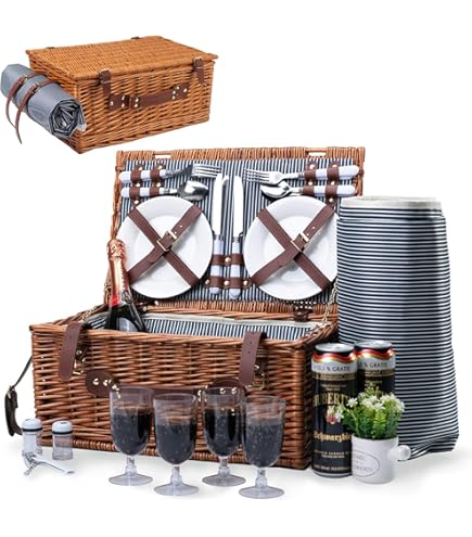 Les Jardins De La Comtesse - Cestino Da Picnic Marine Per 4 Persone
