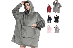 DAWANYI Oversized Blanket Hoodie Women's Wearable Giant Throw Blanket Sweatshirt Robe Large Pockets,Sherpa Fleece Super Soft Comfortable Warm,Suit for Women Girls Adults Men Boys Children