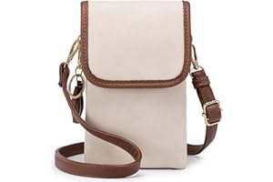 Roulens Mała damska torba na ramię na telefon komórkowy, torebka na telefon komórkowy z portfelem do zawieszenia, skóra poliuretanowa dla kobiet, designerska, regulowany pasek i breloczek do kluczy,