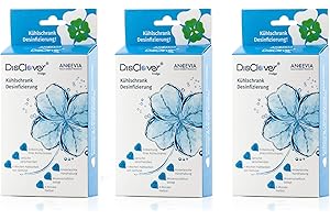 ‎ANCEVIA ANCEVIA® - DisClover Fridge 2er Set + 1 Gratis- Bakterien-Killer für Kühlschrank