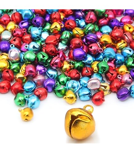 LUTER Lot De 100 Petites Clochettes De Noël Dorées Pour La Fabrication De Bijoux, La Décoration De La Maison (doré) - 1,3 Cm