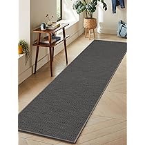 Echaprey Zerbino Semicircolare Antiscivolo 50x80 Cm | Tappeto Per Cucina, Bagno E Ingresso | Mantiene I Pavimenti Puliti | Colore Caffè, Large