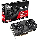 ASUS Dual AMD Radeon RX 6600 V2 Scheda Grafica, 8 GB GDDR6 128-bit 14 Gbps PCIE 4.0, GPU Tweak III, DUAL-RX6600-8G-V2