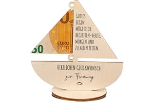 Otuuz Geldgeschenk zur Firmung Arche Noah Geschenk aus Holz Firmung Geldgeschenk Verpackung für Mädchen Junge für Geburt Kommunion Geburtstag