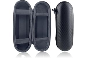 KAGUOl 2 pièces Etui Brosse a Dent, Étui de avec Brosse à Dents Électrique, Portable Étui de Brosse à Dents de Voyage, avec Accessoires de Rangement, Étui à Brosse à Dents Rigide, Portable (Noir)
