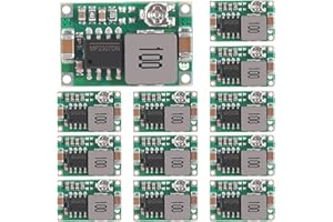 AITRIP Mini 360 Buck Converter 3A DC Régulateur de tension Power Module Régulateur de tension 4,75-23 V vers 1,0-17 V, bloc d'alimentation 3 A (12 pièces)