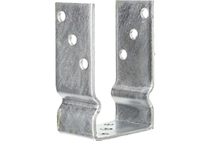 Alberts 217624 U-Pfostenträger | zum Aufschrauben oder zum Einbetonieren | feuerverzinkt | lichte Breite 91 mm