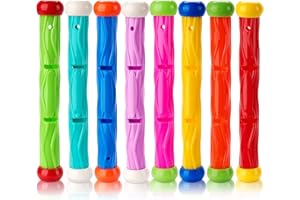 JOYIN 8 Piezas Palo de Buceo Juguetes de Buceo Juguetes de Piscina Juguetes de Buceo para niños Juguetes subacuáticos para niños Fregadero de Buceo para niños natación de Verano Buceo