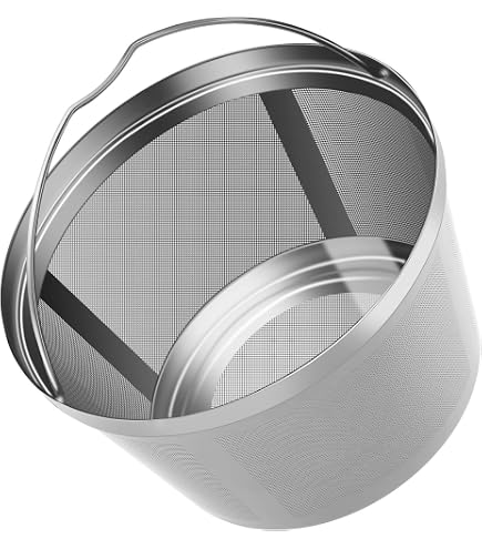 GoldTone Stainless Steel #4 Cone Coffee Filter - Holds 8-12 Cups, Fits Most Cuisinart Machines