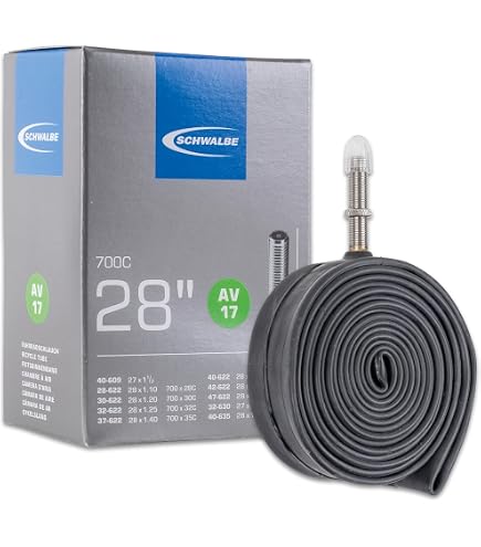 Chambre à Air Schwalbe SCV17 - Valve Click 40mm, Compatible Pneus 28-47/622-635 (28 Pouces) - 2