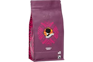 ‎AFRO COFFEE AFRO COFFEE Strong & Earthy I 500g Premium Bio Kaffeebohnen Fairtrade I Arabica & Robusta Bohnen I Bohnenkaffee aus Ostafrika mit nussiger Note I Kaffee Bohnen handgepflückt, dunkel geröstet, säurearm