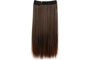 CAISHA by PRETTYSHOP 70cm Clip in Extenisons Extensions De Cheveux Postiche Raide Brun Mix C59a