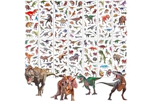 SUNYOVIME Autocollant Dinosaure Enfant,14 Feuilles lot Gommettes 3D pour Enfants 2 à 4 Ans,Autocollants Gommettes Stickers pour Garçon fille Bricolage Scrapbooking Récompense Cadeaux Cadeau Anniversaire