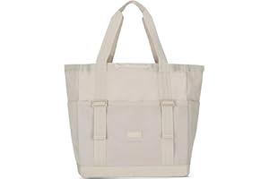 LARKSON Torba plażowa Kobiety Mężczyźni - Smilla - Duża torba plażowa na wakacje, sport, uniwersytet, podróż - torba na zakupy z zamkiem błyskawicznym - wodoodporna