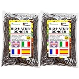 Humusziegel - Naturdünger - Langzeitdünger - Pferdemist Pellets für Gemüse/Kräuter/Blumen - 2 x 7,5 kg (15 kg)