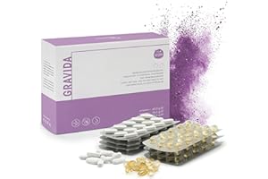 MEDIVITAL GRAVIDA Folsäure 800 µg VEGAN für Kinderwunsch, Schwangerschaft & Stillzeit - DHA EPA (Omega-3), Vitamin D & B12, 2-Monatspackung