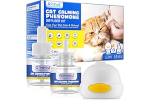 RSGRT Beruhigender Diffusor für Katzen, 2 Packungen Katzenberuhigender Diffusor Nachfüllpackungen als Ersatz, Enhaned Cat Calming Pheromon-Diffusor, Katzenberuhigender Diffusor Kit für Katzen Angstlinderung