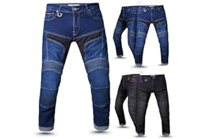 Tornado Durt Motorcycle Riding Jeans for Men | AA Rated CE Level 2 Armoured (Knee & Hip) | Reinforced Denim Biker Pants | Adjustable, Breathable, Reflective