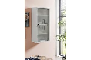 ‎SCHILDMEYER Schildmeyer Medizinschrank 149916, abschließbar, 71,5 x 34,3 x 19,6 cm