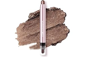 ‎LUCOSS Lucoss Cream Lidschatten Stift, Hochpigmentierter Lidschattenstift, Perlglanz-Seidenraupen-Lidschatten-Stift, Wasserfester, Lang anhaltender Eye Highlighter Stick (#05 Dunkelbraun)