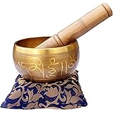 Purpledip Bell Metal Singing Bowl: Buddhist Tibetan Musical Instrument For Dhyana & Meditation (10781): 