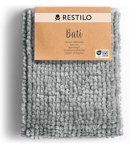 Tappeto Bagno Camera Cuore Grigio Scendiletto Pelo Lungo Shaggy Doccia Antiscivolo | Leroy Merlin