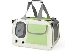 Yesaler Pet Transport Bag, Carry Bag for Small Animals, Foldable Oxford Fabric Travel Bag for Pets for Small Dogs Cats (Green)