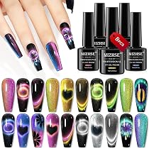 Laza Magnete Für Nageldesign – 12 Sets, Starke Magnete Für Katzenaugen-Effekt, Inkl. Herz & Blumen