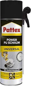 Pattex Power PU Schaum Universal, Hochleistungs-Montageschaum zur Wärmedämmung & Isolierung ...