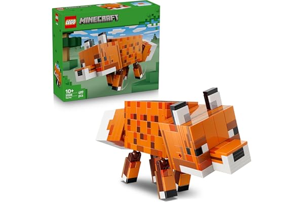 LEGO Minecraft Le Renard - Jouet 3D sous Forme de Puzzle - Figurine d'animal avec Accessoires - Décoration DIY de Chambre ou Salle Gaming - Cadeau pour Garçon, Fille & Fans dès 10 Ans 21588