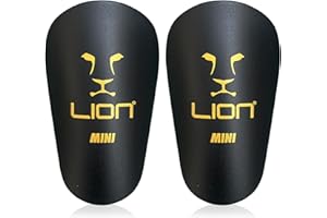 LION SPORTSWEAR Mini Football Shin Pads/Guards - Ultra-Lightweight, Compact & Comfortable